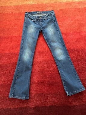 Levi's Demi Curve Low Rise Blue Bootcut Skinny Jeans, size W27 L32